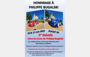 5ème Balade Dans les roues de Philippe Bugalski