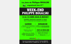 8ème Weekend à Philippe BUGALSKI