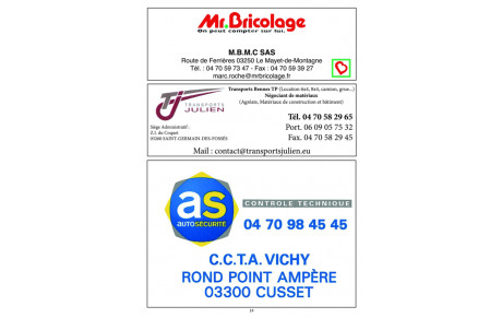 Mr Bricolage / AS Auto Sécurité / Transport Julien