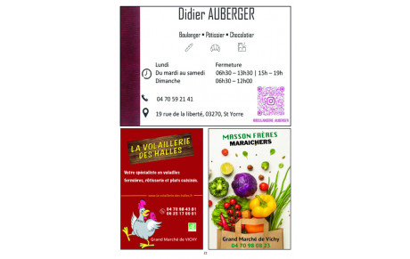 Didier Auberger / La Volaillerie  des Halles / Masson FrèresnMaraichers