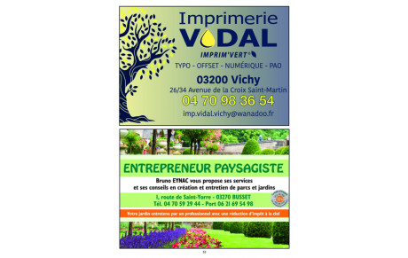 Imprimerie Vidal / Paysagiste Eynac