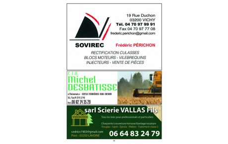 Sovirec / E.T.A Michel Desbatisse / Scierie Vallas Fils